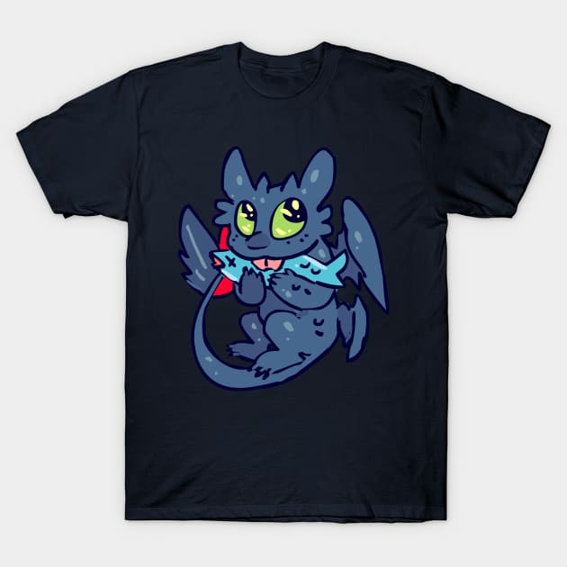 Chibi Toothless T-Shirt by sky665